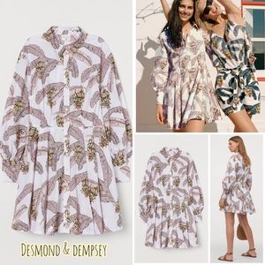 H&M x Desmond Dempsey balloon sleeve dress
